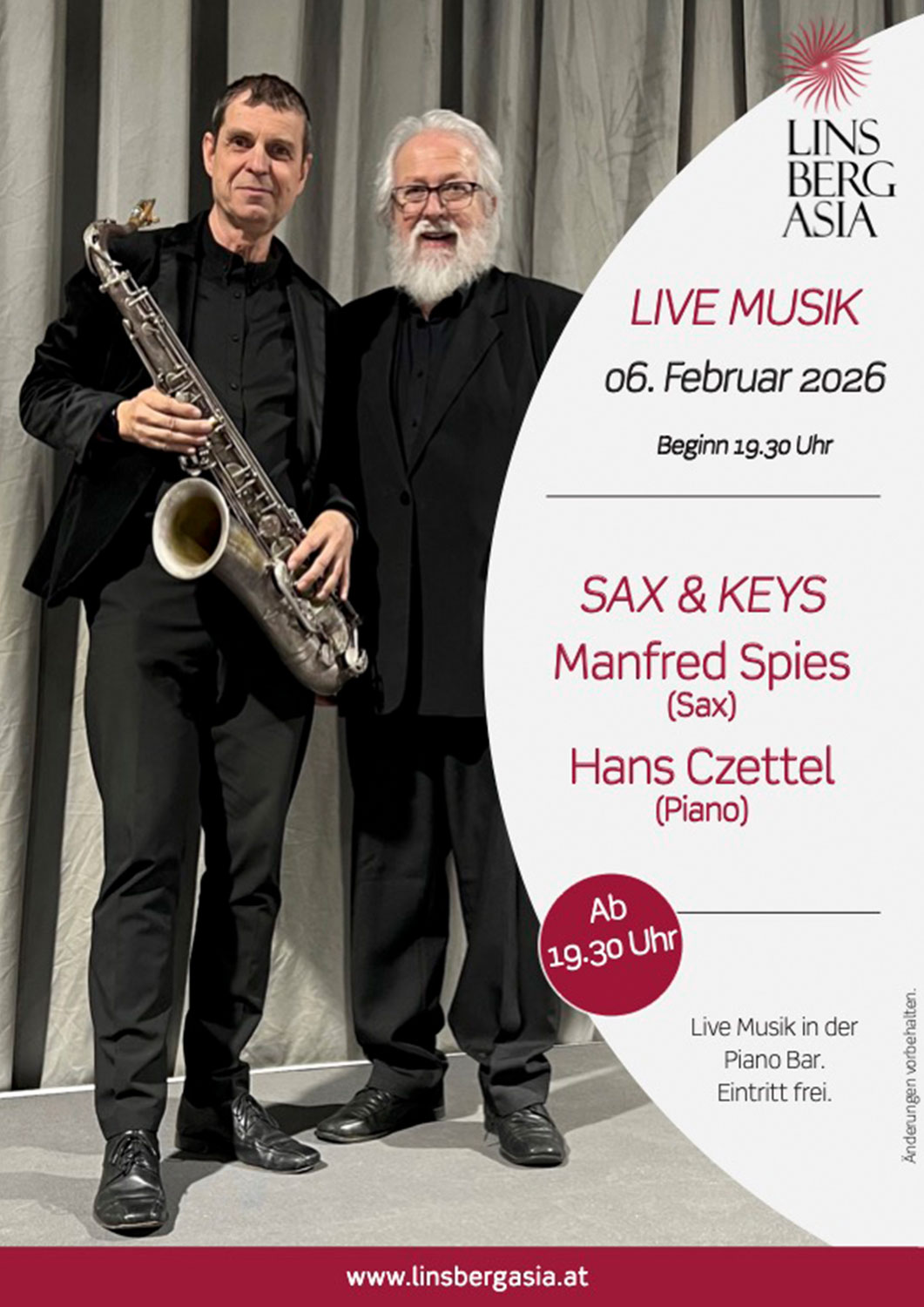 Linsberg Asia LIVE Musik 2026 Linsberg Asia LIVE Musik 2026